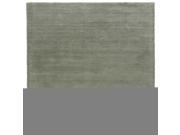 Solids Heather Pattern Gray Silver Wool Area Rug 5x8