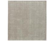 Solids Heather Pattern Gray White Wool and Viscose Area Rug 8x11