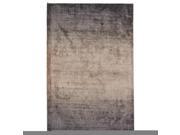 Solids Heather Pattern Neutral Black Viscose Area Rug 8x11