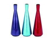 12 Stylish Ceramic Seamlessly Molded Assorted Vase Set Of 3