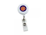 Aminco International NCAA Clemson Tigers Retractable Badge Reel Id Ticket Clip