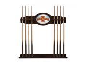 Holland Bar Stool Sports Team Iowa State University Logo Cue Rack in English Tudor Finish