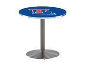 L214 42 Stainless Steel Louisiana Tech Pub Table