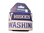 NCAA Washington Huskies Silicone Rubber Bracelet Set 2 Pack [Sports]