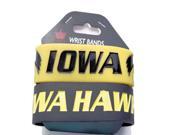 NCAA Iowa Hawkeyes Silicone Rubber Bracelet Set 2 Pack [Sports]