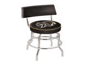 25 L7C4 Chrome Double Ring Sports Team US Military Academy ARMY Swivel Logo Bar Stool with Back