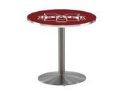 L214 36 Stainless Steel Mississippi State Pub Table