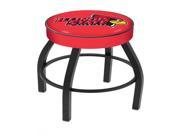 25 L8B1 4 Sports Team Illinois State Logo Cushion Seat with Black Wrinkle Base Swivel Bar Stool