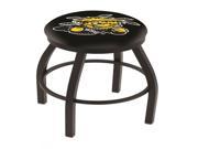 Holland 30 L8B2B Black Wrinkle Wichita State Swivel Bar Stool with Accent Ring