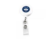 UCONN Huskies Retractable Badge Reel Id Ticket Clip NCAA