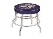 Holland Bar Stool 25 L7C1 4 Georgetown Cushion Seat with Double Ring Chrome Base Swivel Bar Stool
