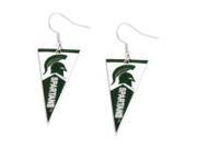 NCAA Michigan State Spartans Pennant Dangle Earring Set