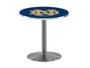 L214 36 Stainless Steel Notre Dame ND Pub Table