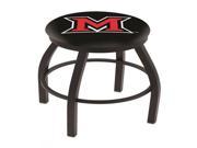Holland Bar Stool 30 L8B2B Black Wrinkle Miami OH Swivel Bar Stool with Accent Ring