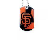 MLB San Francisco SF Giants Team Logo Dynamic Dog Tag Necklace Charm Chain