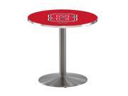 L214 36 Stainless Steel North Carolina State Pub Table