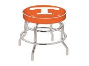 Holland Bar Stool 30 L7C1 4 Tennessee Cushion Seat with Double Ring Chrome Base Swivel Bar Stool