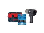 3 4 Super Duty Composite Impact Wrench Kit with 8 Piece Deep Socket Set and AIRCAT Bag