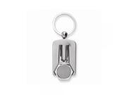 Nickel plated Polished and Satin Golf Divot Key Ring Engravable Gift Item
