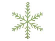 10.5 Pastel Dreams Soft Green Glittered Snowflake Christmas Ornament