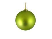 Shatterproof Matte Green Kiwi UV Resistant Commercial Christmas Ball Ornament 4 100mm