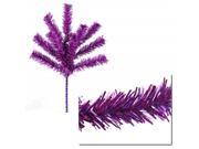 Sparkling Purple Tinsel Christmas Craft Pick 7