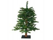 3 Pre Lit Two Tone Alpine Artificial Christmas Tree Clear Lights