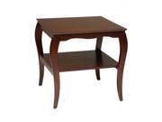 Office Star BN09CHY End Table in Cherry Finish Cherry