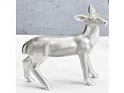7 Vintage Silver Doe Deer Decorative Christmas Table Top Figure