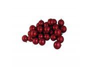 12ct Shatterproof Shiny Burgundy Red Christmas Ball Ornaments 4 100mm