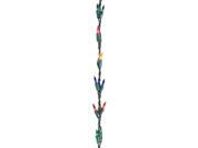 9 Christmas Light Garland with 100 Multi Color Mini Lights Green Wire