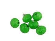 6ct Green Transparent Shatterproof Hammered Disco Ball Christmas Ornaments 2.5 60mm