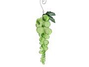 7 Tuscan Winery Green Beaded Grape Cluster Christmas Ornament