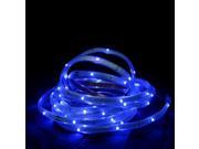 18 Blue LED Indoor Outdoor Christmas Linear Tape Lighting White Finish