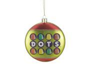 4 Candy Lane Tootsie Roll DOTS Original Gumdrop Candies Christmas Disc Ornament