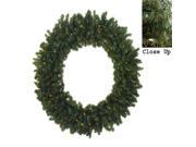 72 Pre Lit Commercial Canadian Pine Artificial Christmas Wreath Multi Lights