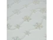 Clear Iridescent Snowflake Beaded Christmas Garland 8 x 1.25