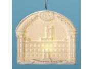 4.25 Arched Downton Abbey Highclere Castle Porcelain Decorative Christmas Ornament