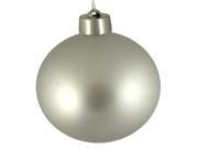 Huge Matte Silver Splendor Shatterproof Christmas Ball Ornament 12 300mm