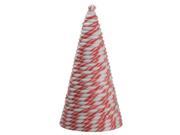 20.5 Peppermint Twist Candy Cane Cone Christmas Topiary