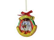 3.5 Candy Lane Tootsie Roll Pop Original Candy Filled Lollipop Mr. Owl Glass Christmas Ornament