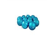 12ct Turquoise Blue 4 Finish Shatterproof Christmas Ball Ornaments 4 100mm
