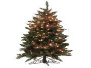 4.5 Pre Lit Frosted Edina Slim Artificial Christmas Tree Clear Lights
