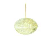 3.5 Gold Iridescent Textured Shatterproof Christmas Ball Ornament