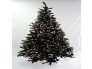6.5 Pre Lit Frosted Mixed Green Pine Artificial Christmas Tree Clear Lights