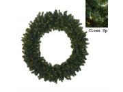 60 Pre Lit Commercial Canadian Pine Artificial Christmas Wreath Clear Lights