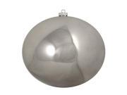 Shatterproof Shiny Gunmetal Gray UV Resistant Commercial Christmas Ball Ornament 8 200mm