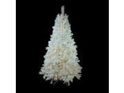 6.5 Pre Lit Single Plug Medium White Iridescent Pine Artificial Christmas Tree Multi Function LED Lights