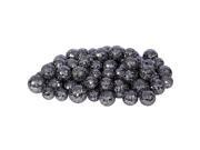 60ct Slate Gray Sequin and Glitter Christmas Ball Decorations 0.8 1.25