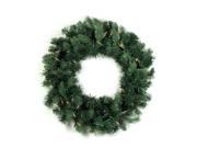 24 Pre lit Natural Frasier Fir Artificial Christmas Wreath Clear Lights